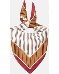Pull&Bear - Striped Satin Scarf - Lyst