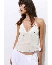 Pull&Bear - Mirror Halter Top - Lyst
