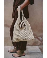 Pull&Bear - Embellished Macramé Tote Bag - Lyst