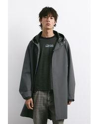 Pull&Bear - Coupe-Vent Long À Capuche - Lyst