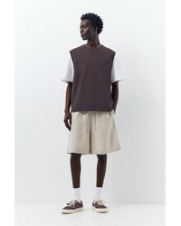 Pull&Bear - 100% Linen Bermuda Sweat Shorts - Lyst