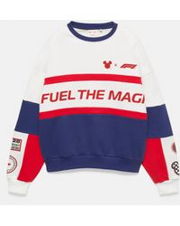 Pull&Bear - Disney X F1 Panelled Sweatshirt - Lyst