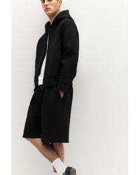 Pull&Bear - Neoprene-Effect Jogger Bermuda Shorts - Lyst