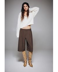 Pull&Bear - Hohe Stiefel Mit Absatz Und Schnürung - Lyst