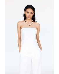 Pull&Bear - Asymmetric Bandeau Top - Lyst