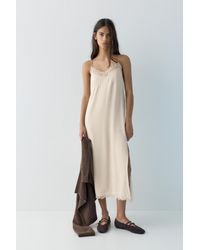 Pull&Bear - Camisole Midi Dress - Lyst