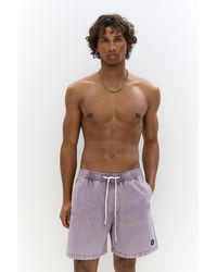 Pull&Bear - Stwd Garment Dye Swimming Trunks - Lyst