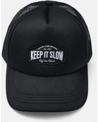 Pull&Bear - Schwarze Trucker-Cap Mit Grafik - Lyst