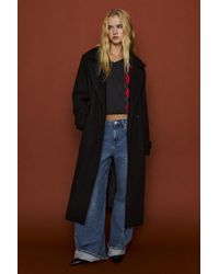 Pull&Bear - Long Belted Coat - Lyst