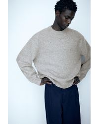 Pull&Bear - Basic Round Neck Jumper - Lyst