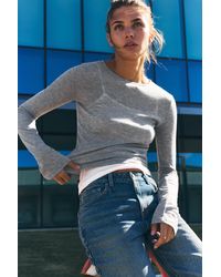 Pull&Bear - Fine Double-Layer T-Shirt - Lyst