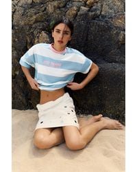 Pull&Bear - Oversize Striped Graphic T-Shirt - Lyst