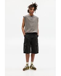Pull&Bear - Stwd Skater Denim Cargo Bermuda Shorts - Lyst