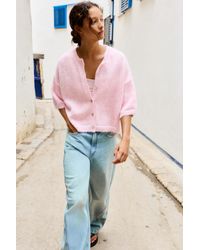 Pull&Bear - Short Sleeve Cardigan - Lyst