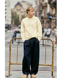 Pull&Bear - Relaxed Fit Pleated Jeans With Belt - Lyst