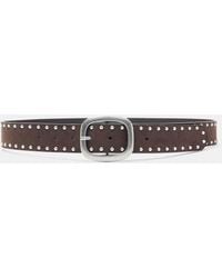 Pull&Bear - Ceinture Suédine À Clous - Lyst
