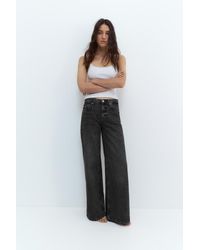 Pull&Bear - Jeans Met Wijde Pijpen En Lage Taille - Lyst