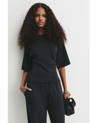 Pull&Bear - Felpa A Maniche Corte Sciancrata - Lyst