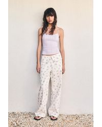 Pull&Bear - Strappy Pointelle Knit Top - Lyst