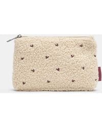 Pull&Bear - Heart Faux Shearling Toiletry Bag - Lyst