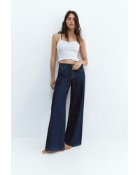 Pull&Bear - Low-Rise Wide-Leg Jeans - Lyst