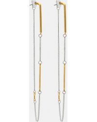 Pull&Bear - Ohrringe Mit Stäbchen Und Ketten - Lyst