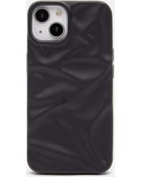 Pull&Bear - Schwarze Iphone-Hülle Mit Textur - Lyst