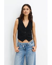 Pull&Bear - Anzugweste Mit Knöpfen - Lyst