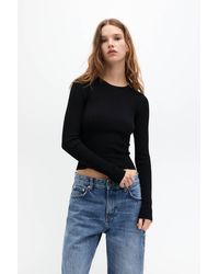 Pull&Bear - Rib-Knit Sweater - Lyst