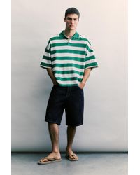 Pull&Bear - Boxy Fit Striped Polo Shirt - Lyst