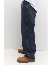 Pull&Bear - Baggy Relax Fit Jeans Met Sterren - Lyst