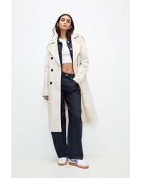 Pull&Bear - Belted Trench Coat - Lyst