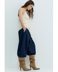 Pull&Bear - Hohe Stiefel Mit Gerafftem Absatz - Lyst