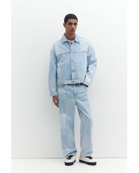 Pull&Bear - Baggy Jeans Im Patchwork-Karodesign - Lyst