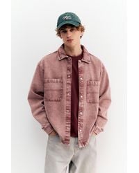 Pull&Bear - Camicia Denim Con Finitura Lavata - Lyst