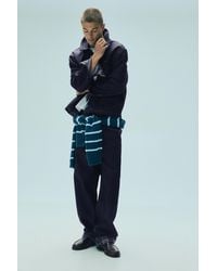 Pull&Bear - Checked Turn-Up Hem Jeans - Lyst