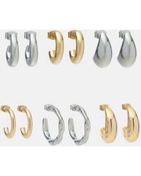 Pull&Bear - Set Di 6 Paia Di Orecchini A Cerchio - Lyst