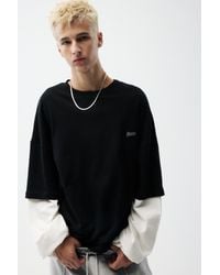 Pull&Bear - Stwd Double Sleeve T-Shirt - Lyst