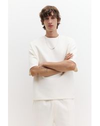 Pull&Bear - Interlock Short Sleeve Sweatshirt - Lyst