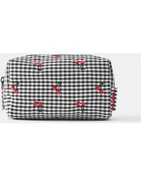 Pull&Bear - Gingham Fruit Toiletry Bag - Lyst