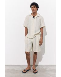 Pull&Bear - Striped Jogger Bermuda Shorts - Lyst