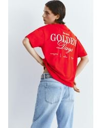 Pull&Bear - T-Shirt With Graphic Slogan - Lyst