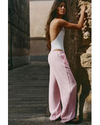 Pull&Bear - Flowy Trousers With Linen - Lyst