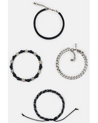 Pull&Bear - Set 4 Bracciali Con Perline - Lyst