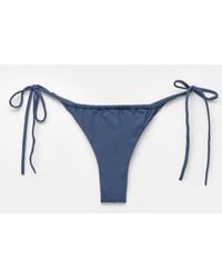 Pull&Bear - Bas De Bikini String Froncé - Lyst