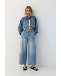 Pull&Bear - Balloon Fit Jeans With Adjustable Waist - Lyst
