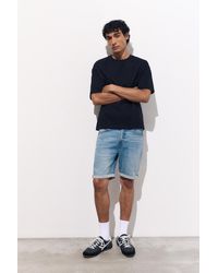 Pull&Bear - Bermuda Jeans Slim Basic - Lyst