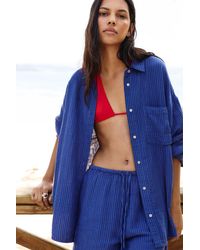 Pull&Bear - Gestreept Rustiek Overhemd - Lyst