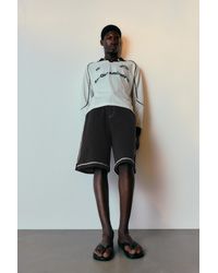 Pull&Bear - Bermuda Jogger Stwd Coutures - Lyst