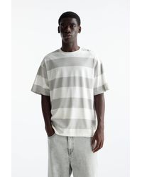 Pull&Bear - Wide Stripe Short Sleeve T-Shirt - Lyst